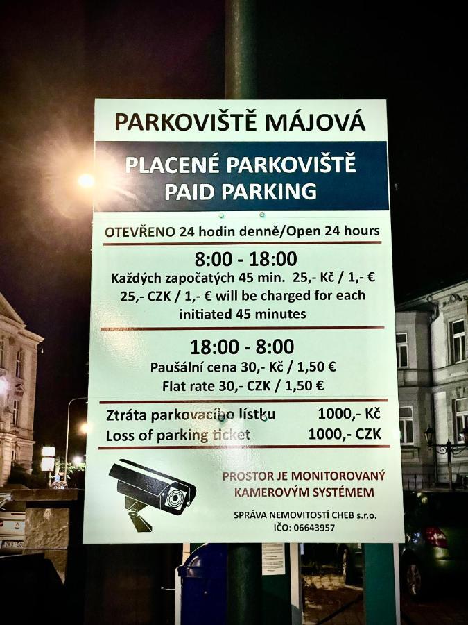 Pension Majovka Cheb Exteriör bild